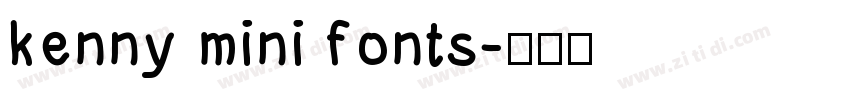 kenny mini fonts字体转换